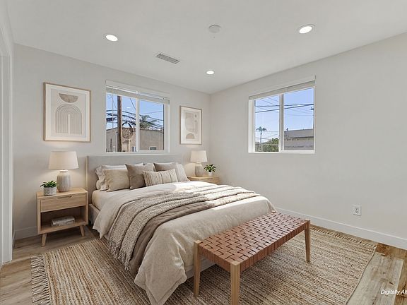 Bedroom with digital staging