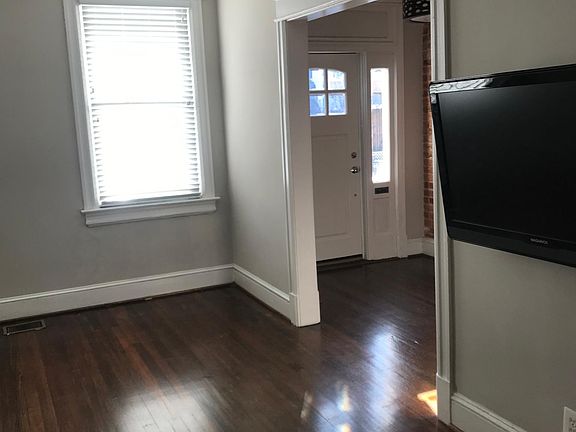 View from dining room to living room