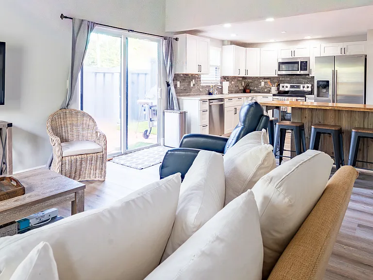 Living Room + Kitchen