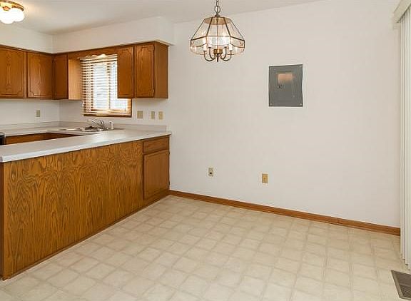 Dining room is attached to the kitchen