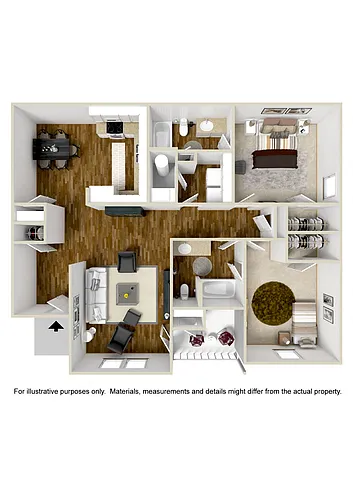 Floor plan Two Bedroom