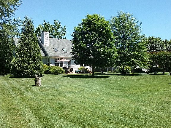 Large fenced backyard