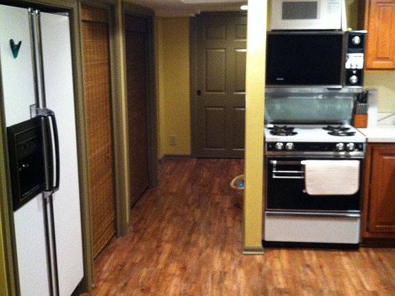Walk out kitchen on patio