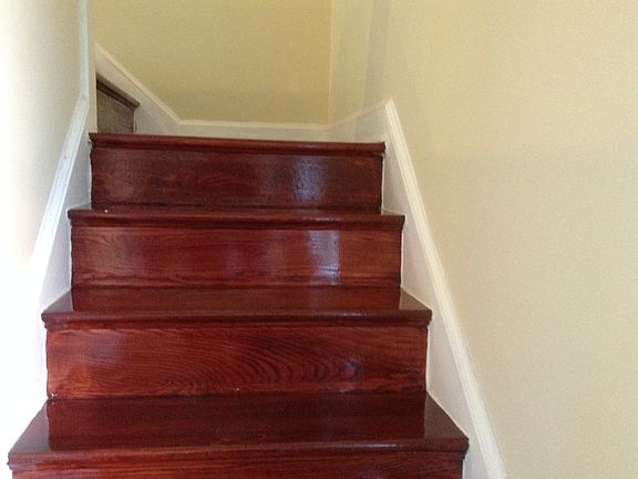 Steps to 2nd floor