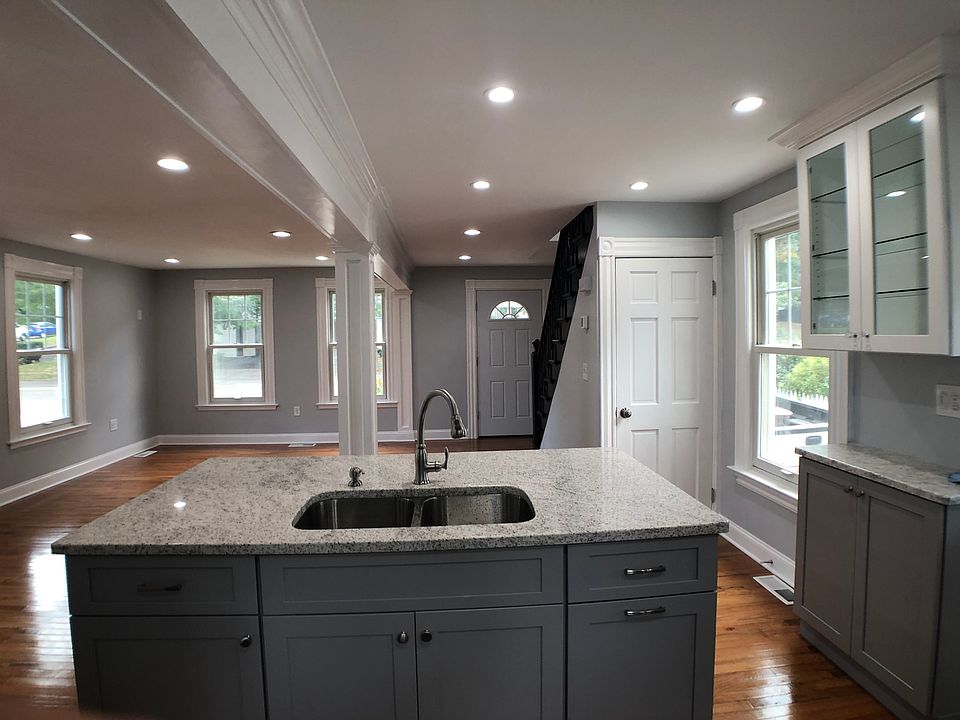Granite countertop island