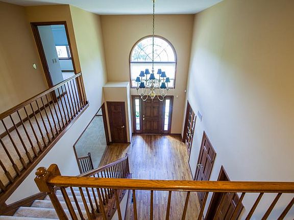 View of the grand entry foyer from 2nd floor foyer