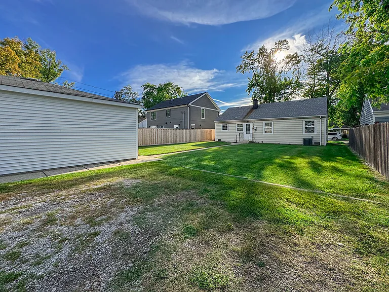 Backyard and extra parking
