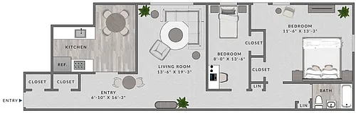 Floor plan B1 - 2X1