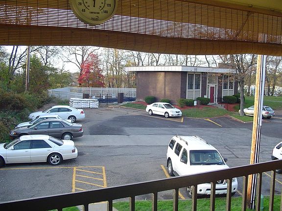 parking spot and swimming pool view