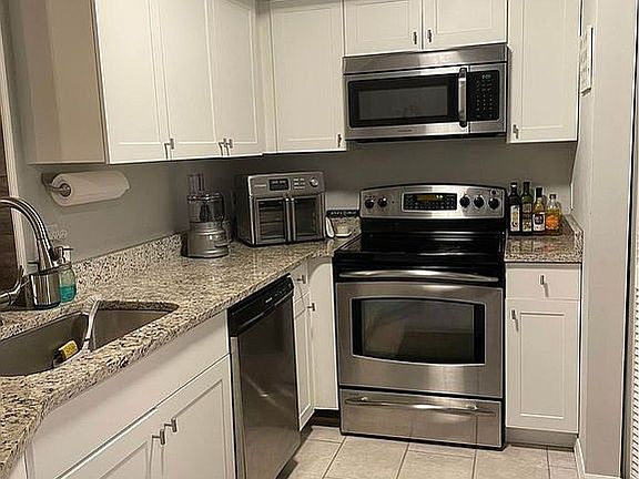 Kitchen with stainless steel