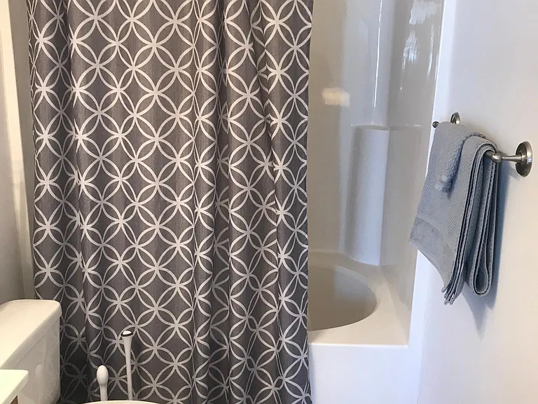 master bath with tub/shower