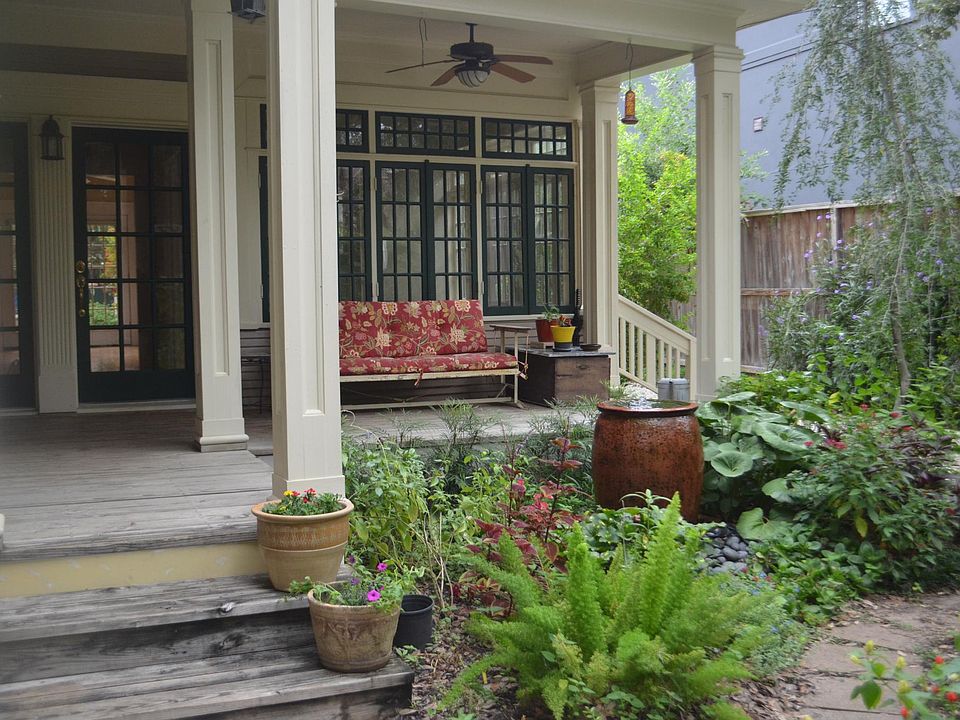 The Sitting Porch 2020. Most recently newly stained porch