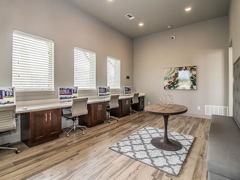 Meet neighbors or unwind in our inviting community lounge.