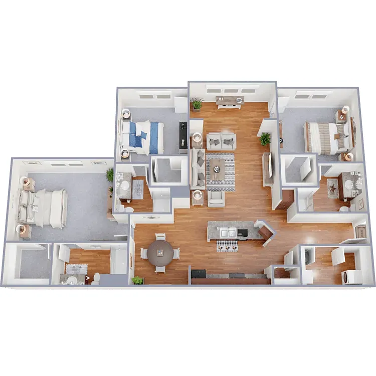 Floor plan The Trio