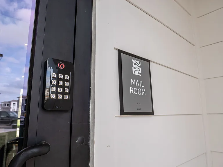 Mail Room with Parcel Locker System