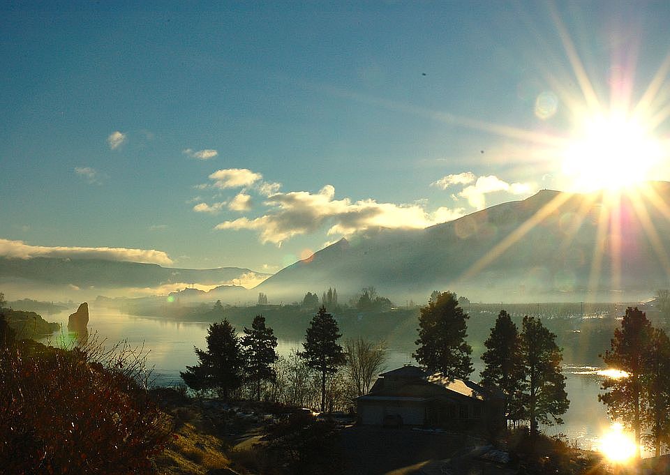 Spectacular sunrise view 