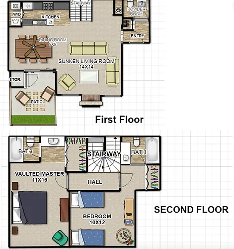Floor plan C - C