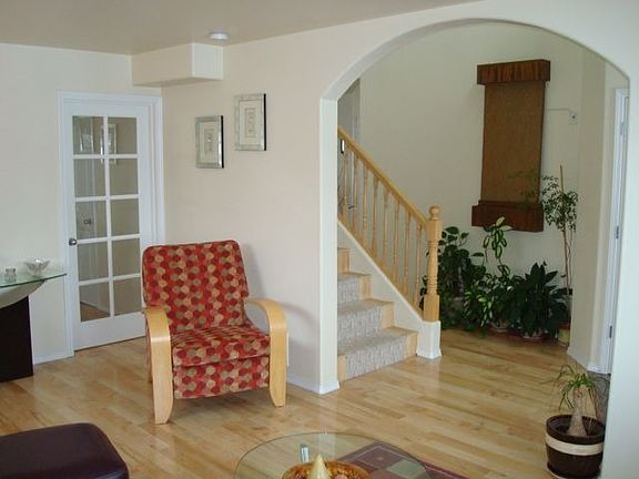 Slate waterfall in 2 story entry