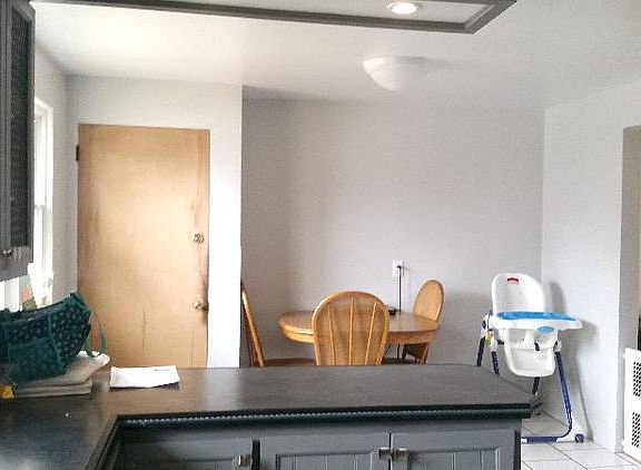 Convenient eating area adjacent to kitchen