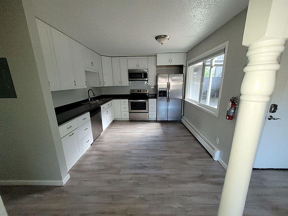 Kitchen as seen from living room.
