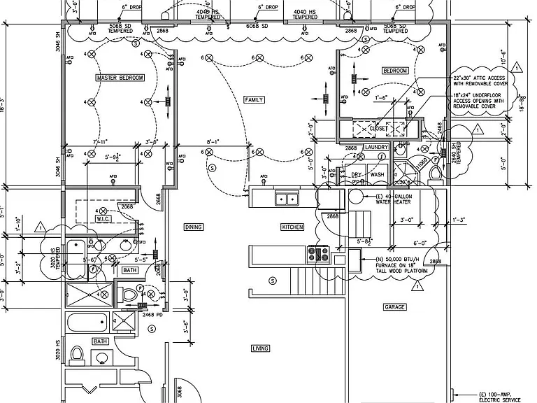 new floor plan post extension