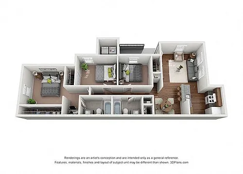 Floor plan Three Bedroom