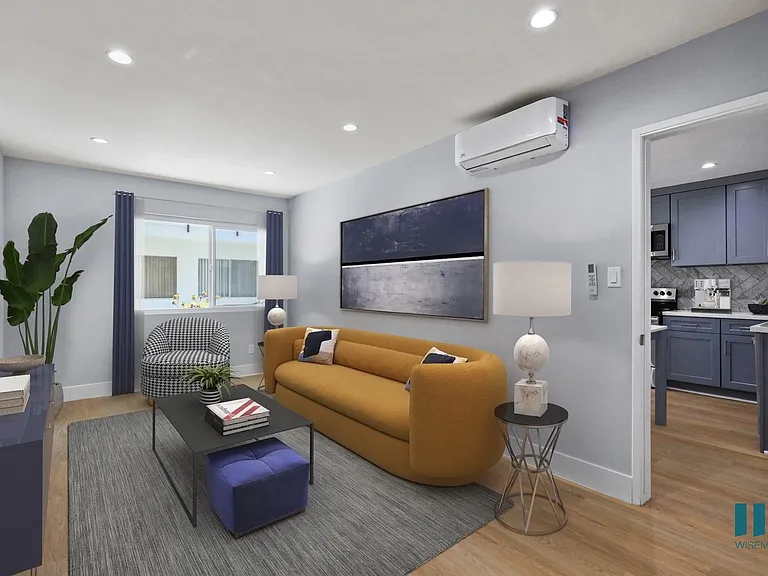 Living Room with Vinyl Flooring and Recessed Lighting