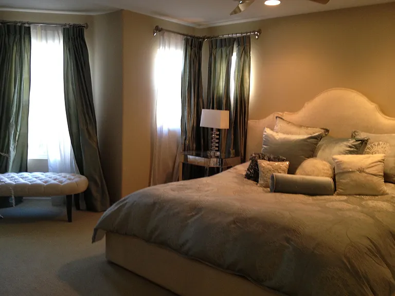 Master bedroom with lots of bright light.