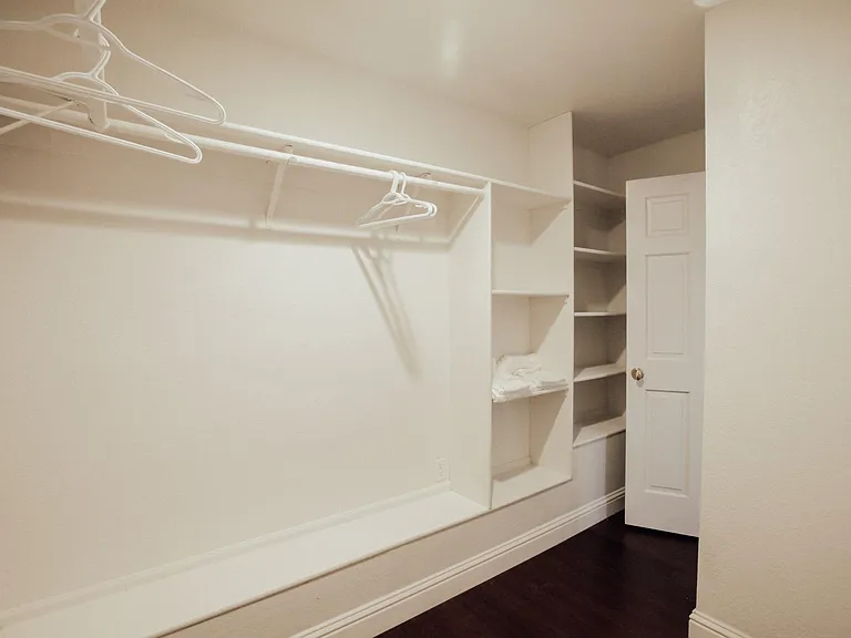 Master bedroom walking closet