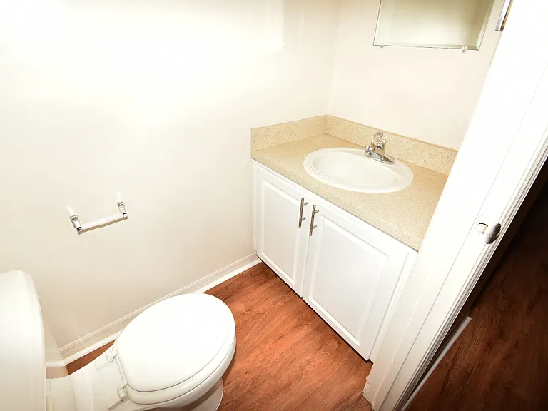 Half bathroom for all units.