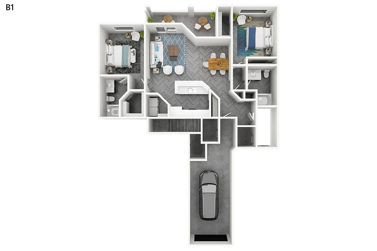 Floor plan B1AG