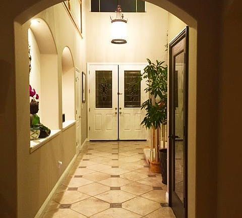 Entry way from house to front door