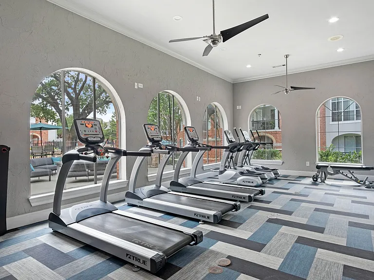 State of the art fitness center offers everything you need to work out without leaving home.