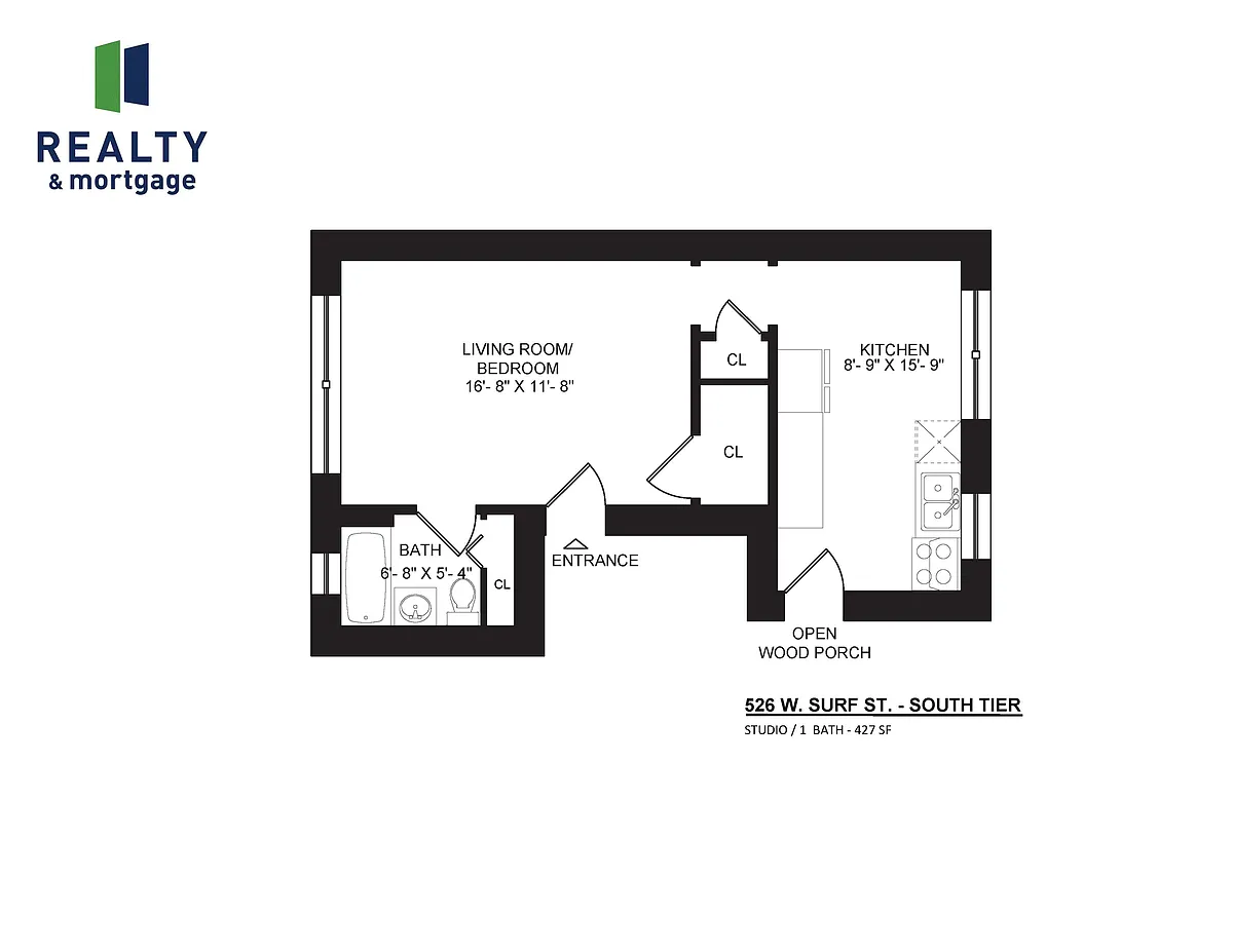 Floor plan Studio 526