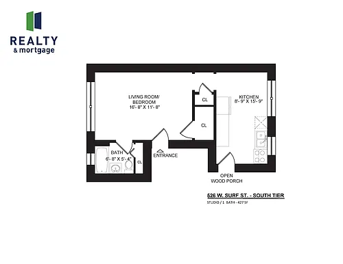 Floor plan Studio 526