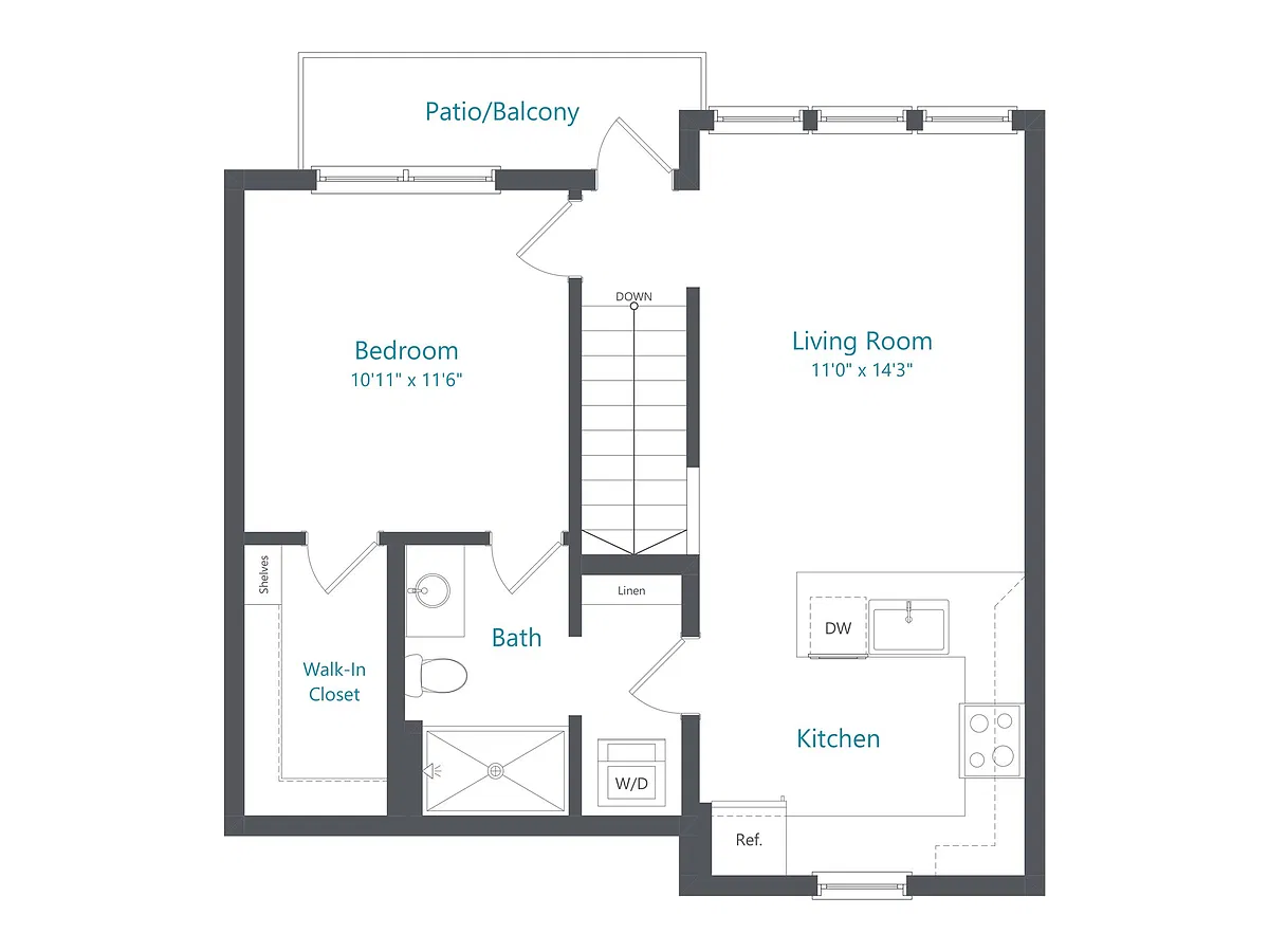 Floor plan 1x1-Beyond (A2)