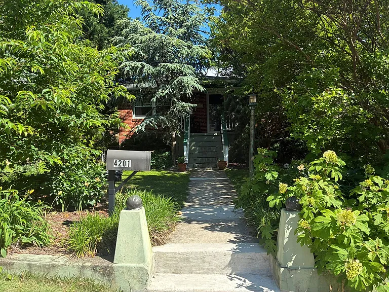 Front entrance. Not shown: beautiful landscaping to sides of house