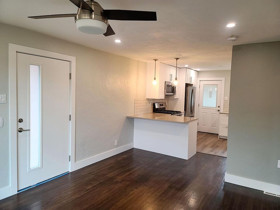Main living area looking toward kitchen