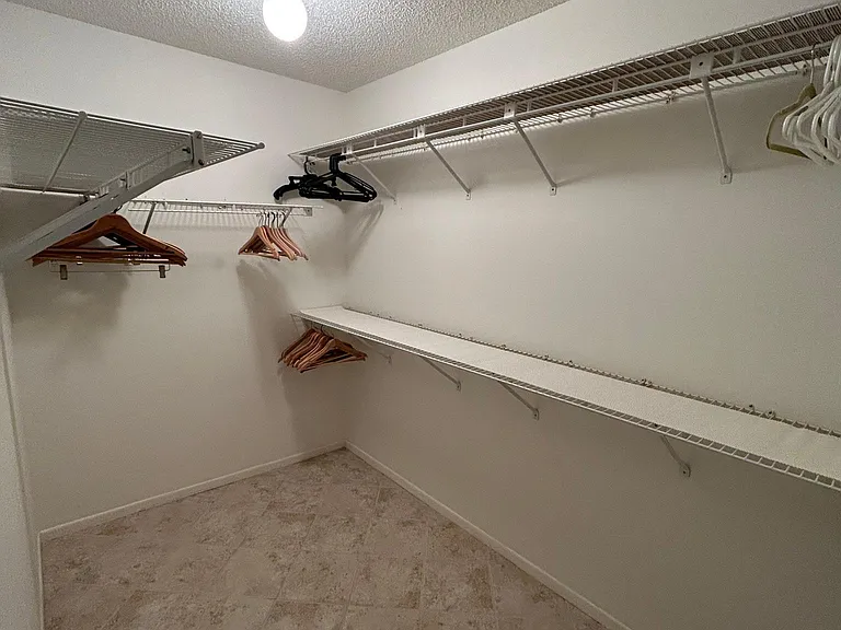 Master walk in closet