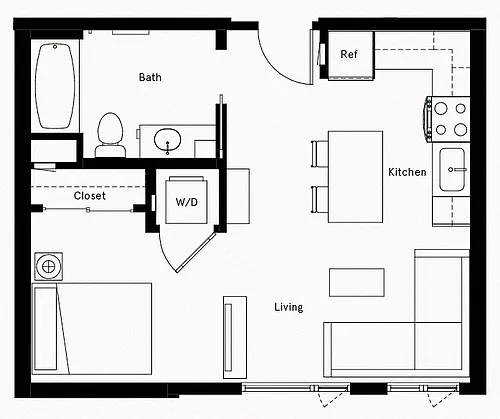Floor plan Studio-B4
