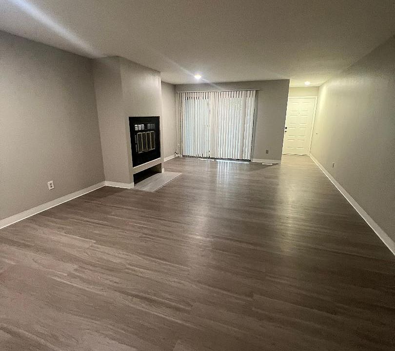 Living Room with wood burning fireplace