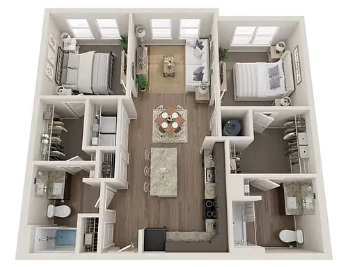 Floor plan B-1 60