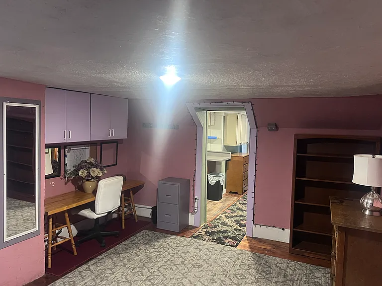 2nd floor furnished bedroom #2 with twin bed, dressers. etc