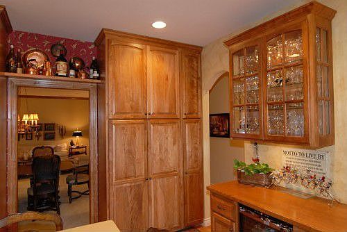 Huge pantry and dry bar
