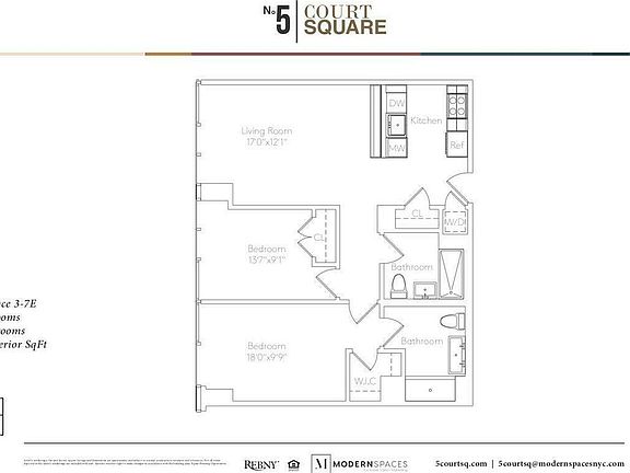 2nd image of 5 Court Sq W #4E