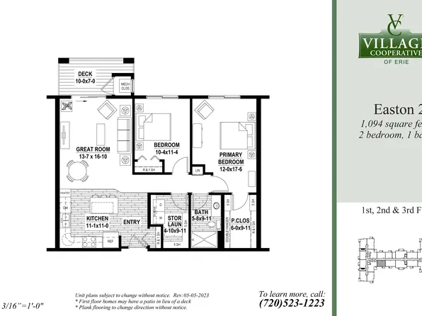 Easton-2 Plan, Village Cooperative of Erie (Active Adults 62+)
