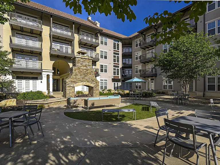 Courtyard with Gas Fireplace
