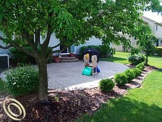 Brick paver patio