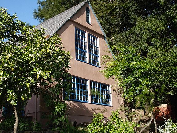 View of apartment from garden