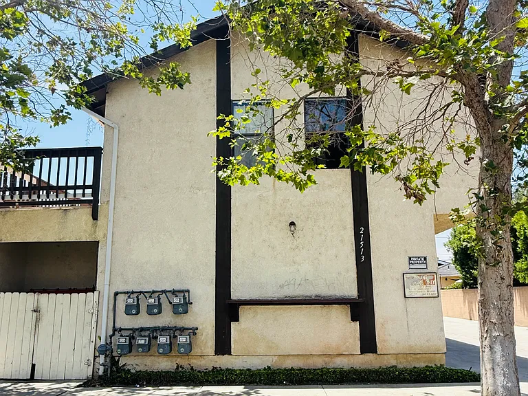Front of complex